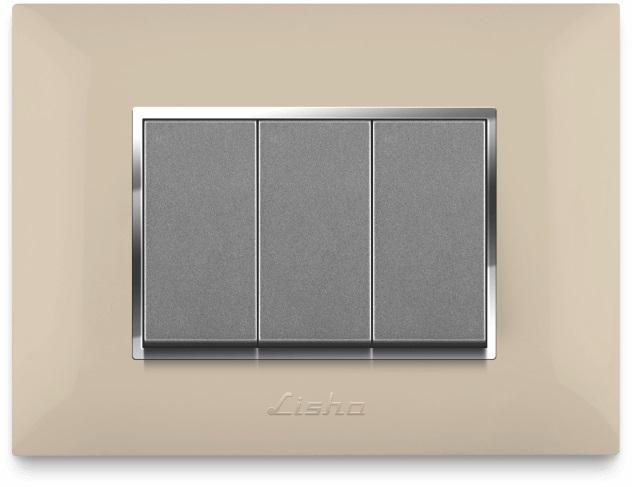 LISHA S7 TURBO Chrome Glossy Cover Plates - product media