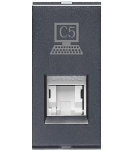 LISHA S7 1M - EDP Socket Outlet -RJ -45 (Cat 5e) with Shutter - product media