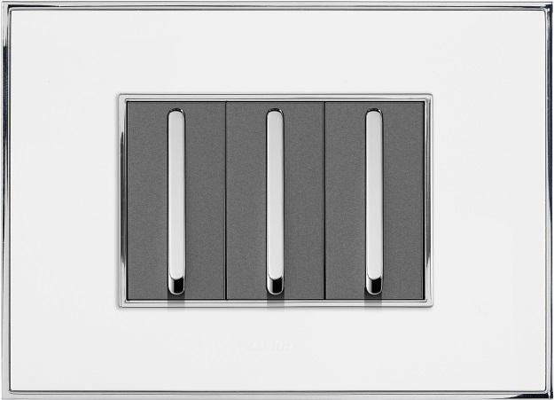 LISHA S7 PLATINA GLOSSY Cover Plates