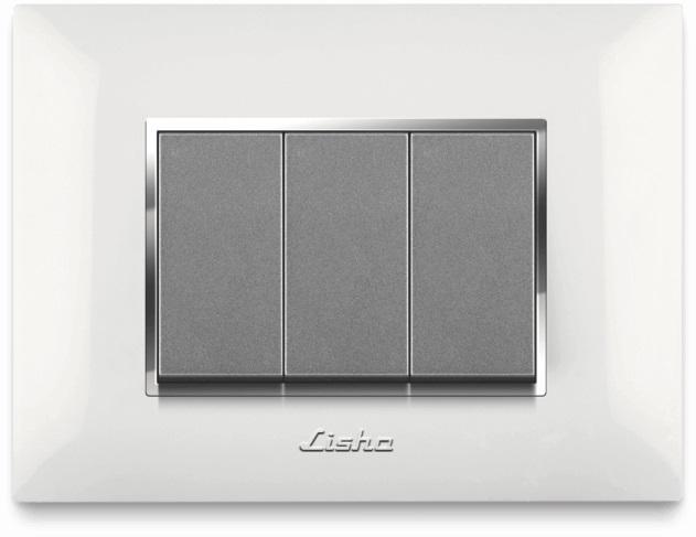 LISHA S7 TURBO Chrome Glossy Cover Plates - product media