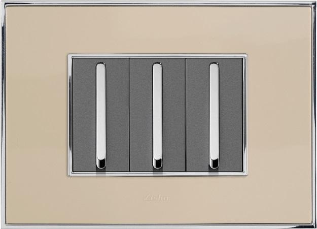 LISHA S7 PLATINA GLOSSY Cover Plates - product media